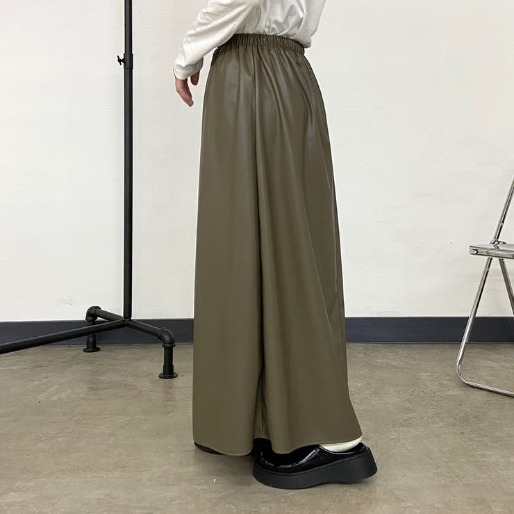 合成皮革フレアスカート | non-hedge  | 詳細画像27 