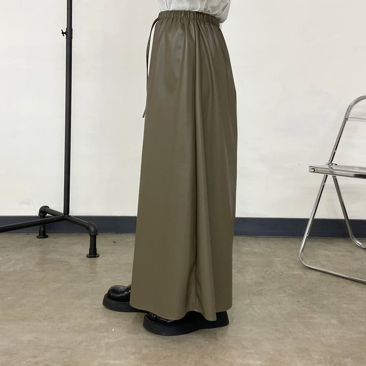 合成皮革フレアスカート | non-hedge  | 詳細画像28 