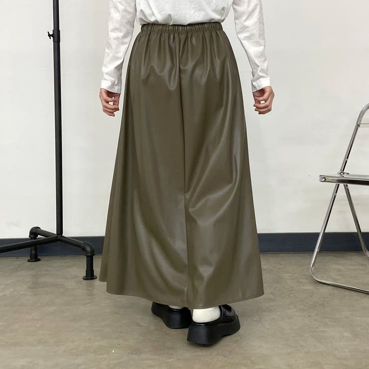 合成皮革フレアスカート | non-hedge  | 詳細画像30 