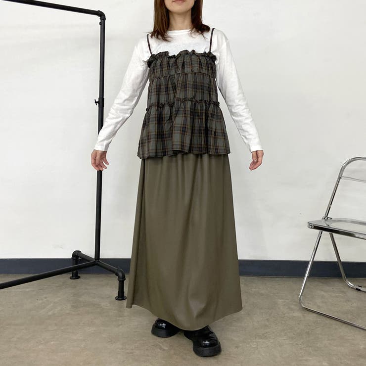 合成皮革フレアスカート | non-hedge  | 詳細画像32 