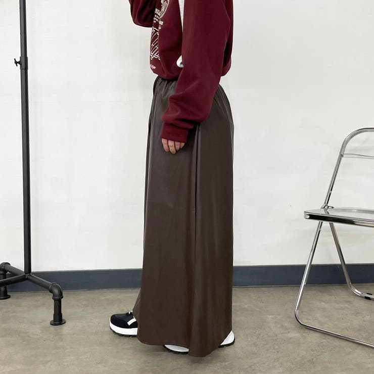 合成皮革フレアスカート | non-hedge  | 詳細画像6 