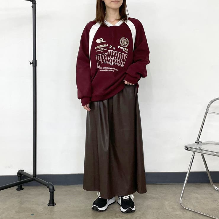 合成皮革フレアスカート | non-hedge  | 詳細画像8 