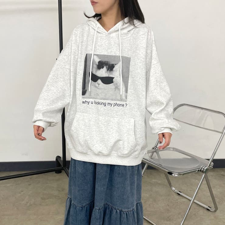 ネコサングラスパーカー | non-hedge  | 詳細画像7 