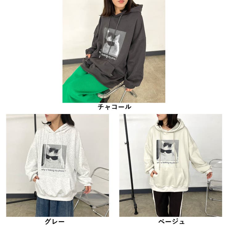 ネコサングラスパーカー | non-hedge  | 詳細画像30 