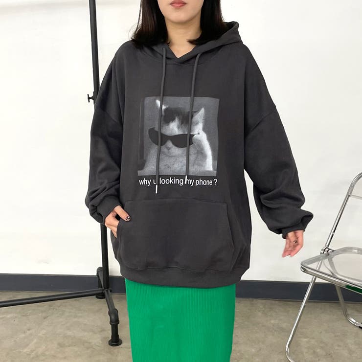 ネコサングラスパーカー | non-hedge  | 詳細画像13 