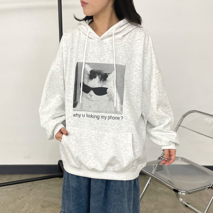 ネコサングラスパーカー | non-hedge  | 詳細画像4 