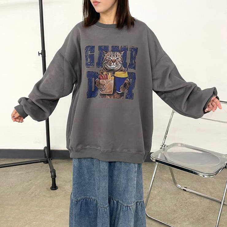 ネコプリントプルオーバー | non-hedge  | 詳細画像22 