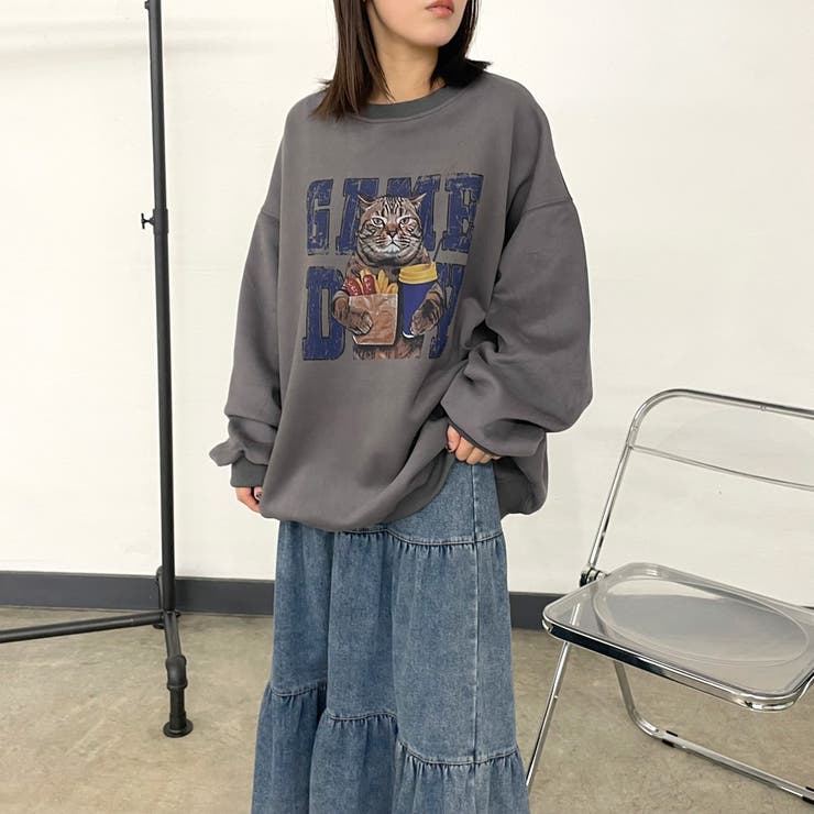 ネコプリントプルオーバー | non-hedge  | 詳細画像25 