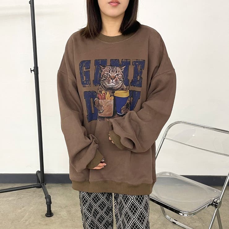 ネコプリントプルオーバー | non-hedge  | 詳細画像31 