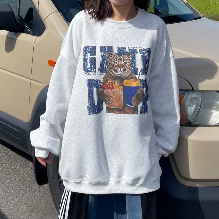 ネコプリントプルオーバー | non-hedge  | 詳細画像9 