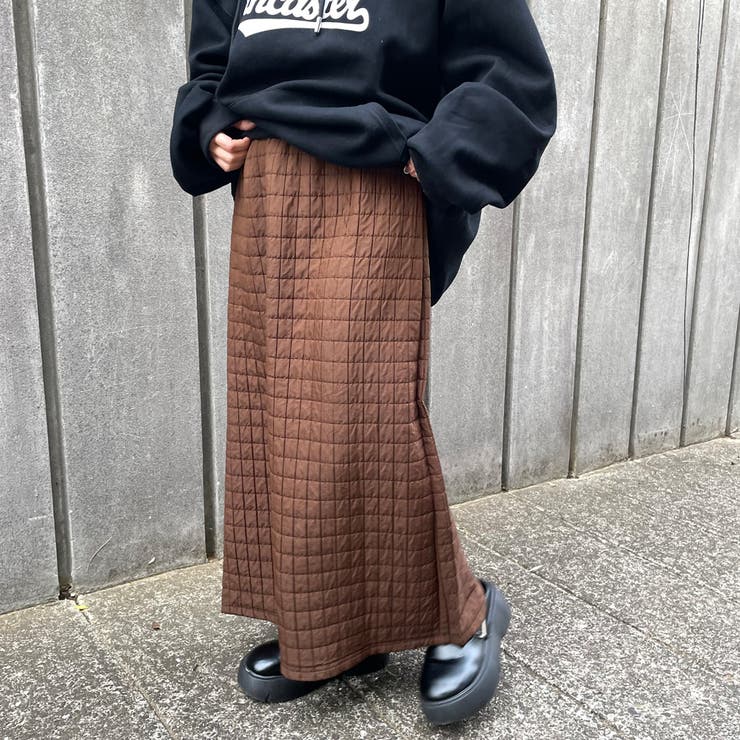 ブラウン | キルティングスカート | non-hedge 