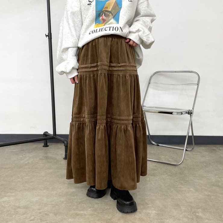 コーデュロイティアードスカート | non-hedge  | 詳細画像1 