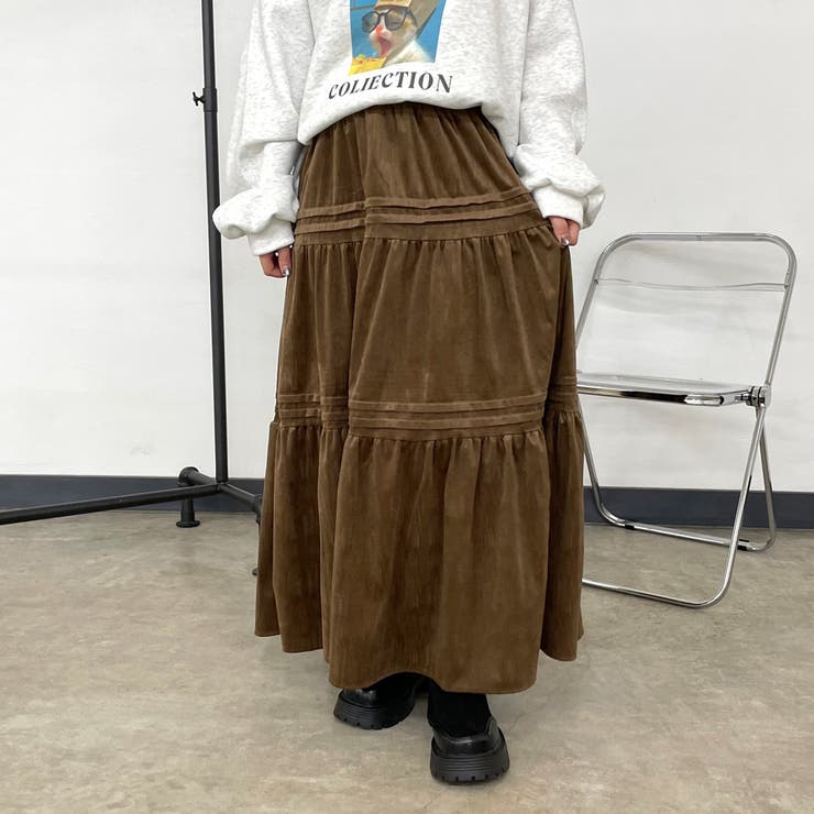 コーデュロイティアードスカート | non-hedge  | 詳細画像2 