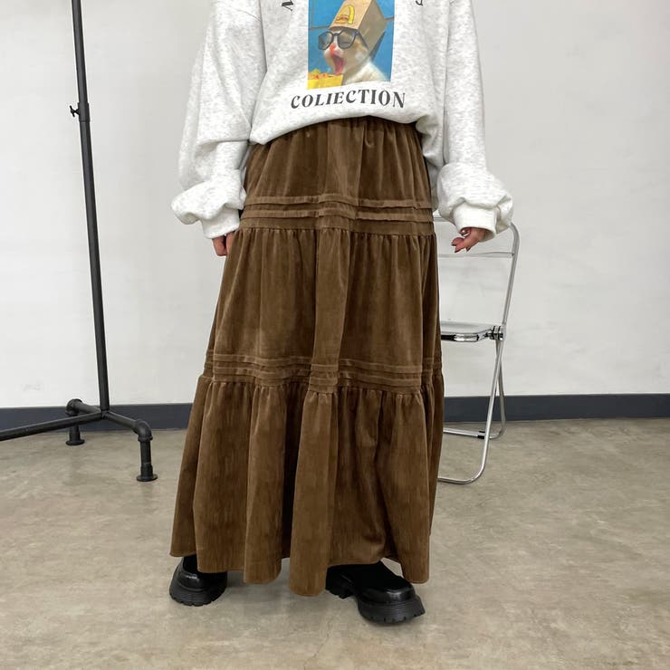 コーデュロイティアードスカート | non-hedge  | 詳細画像3 