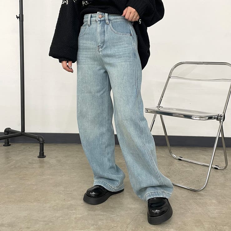 サックスブルー | 暖デニムパンツ | non-hedge 