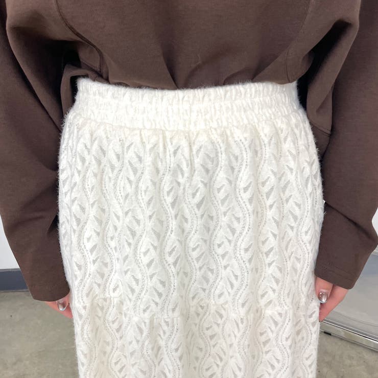 起毛レースティアードスカート | non-hedge  | 詳細画像9 