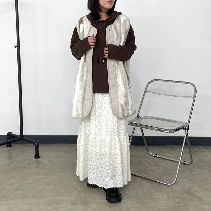 起毛レースティアードスカート | non-hedge  | 詳細画像13 