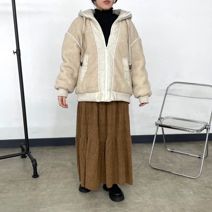 起毛レースティアードスカート | non-hedge  | 詳細画像30 