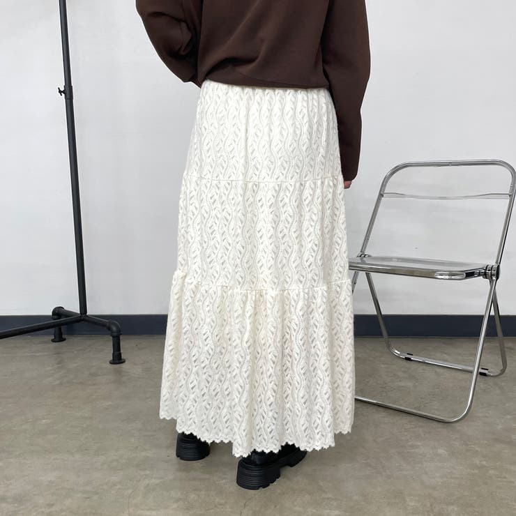 起毛レースティアードスカート | non-hedge  | 詳細画像8 