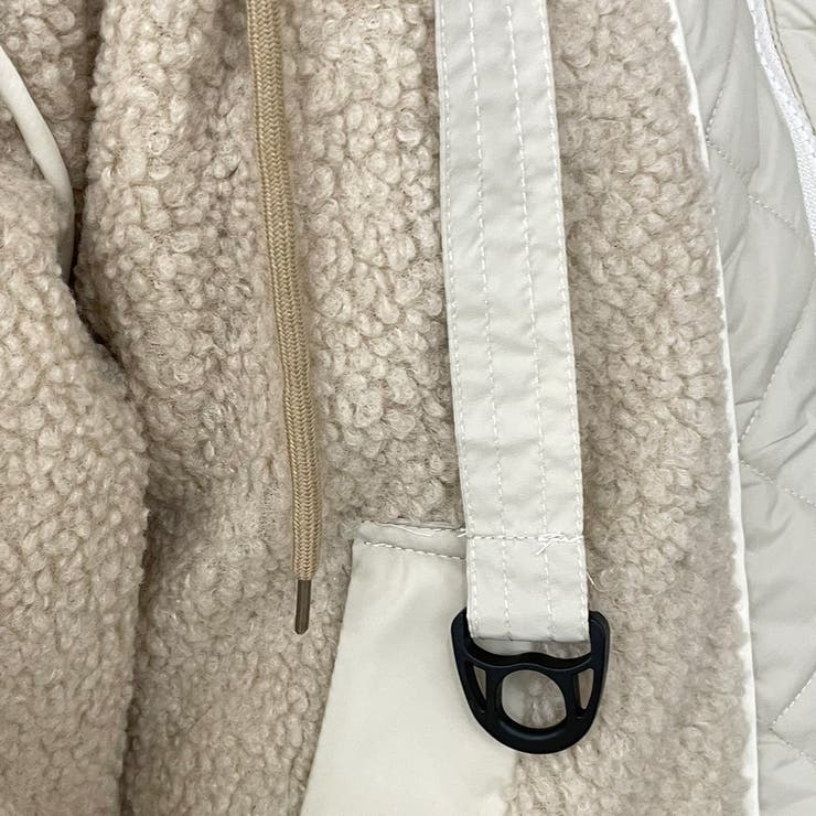 キルト切替ボアフードブルゾン | non-hedge  | 詳細画像23 