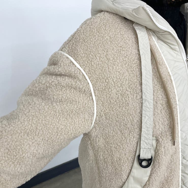 キルト切替ボアフードブルゾン | non-hedge  | 詳細画像24 