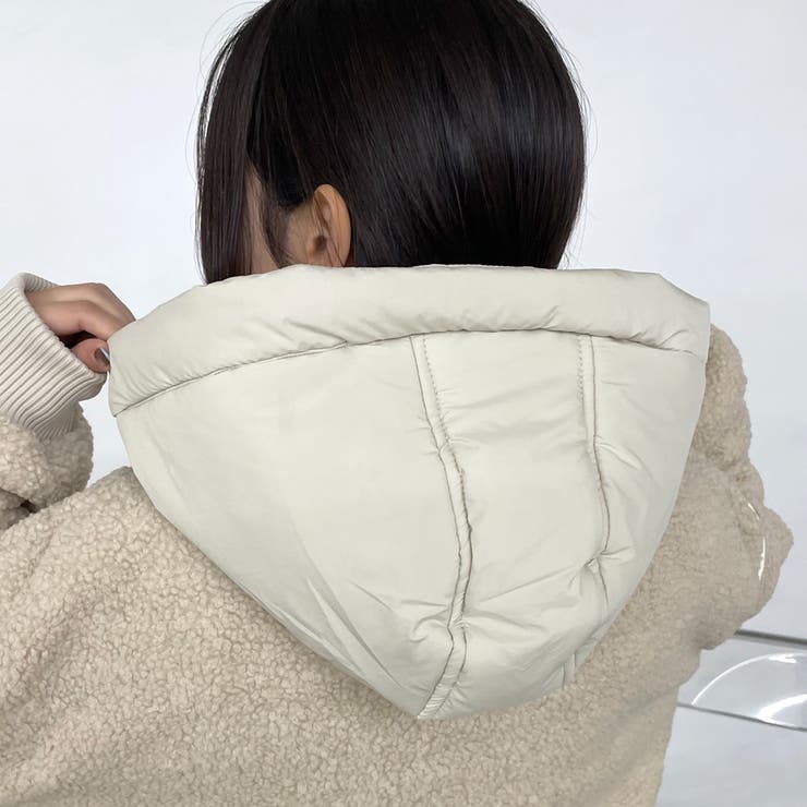 キルト切替ボアフードブルゾン | non-hedge  | 詳細画像26 