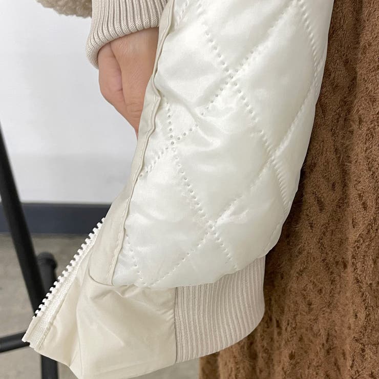 キルト切替ボアフードブルゾン | non-hedge  | 詳細画像27 