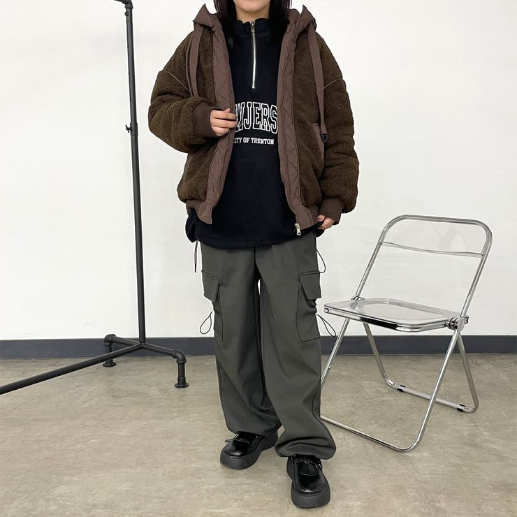 キルト切替ボアフードブルゾン | non-hedge  | 詳細画像8 