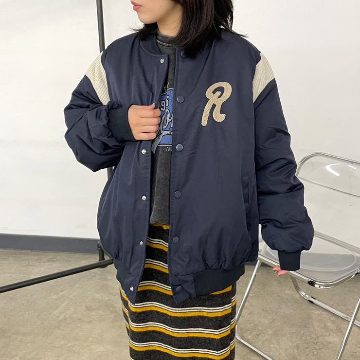 ニット切替バックロゴブルゾン | non-hedge  | 詳細画像10 