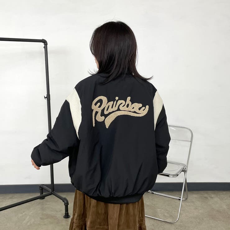 ニット切替バックロゴブルゾン | non-hedge  | 詳細画像6 