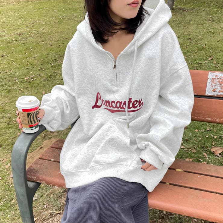 ハーフZIPロゴパーカー[品番：NHGW0006214]｜non-hedge （ノンヘッジ