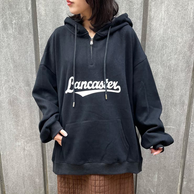 ブラック | ハーフZIPロゴパーカー | non-hedge 