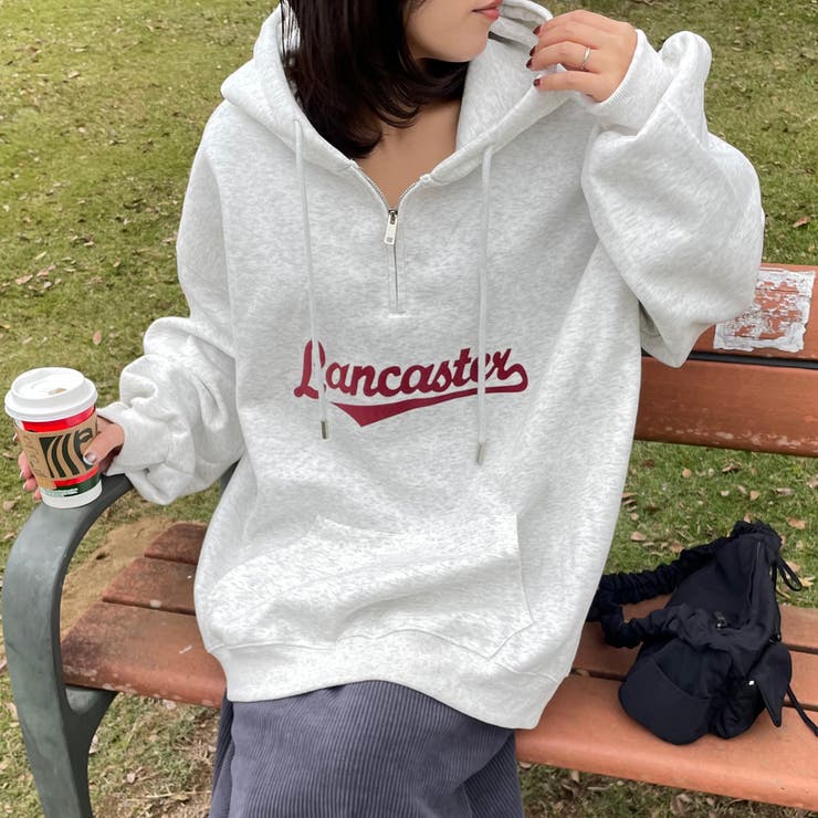 ハーフZIPロゴパーカー | non-hedge  | 詳細画像2 