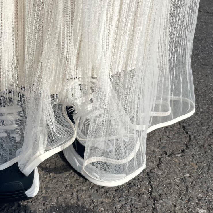 チュールラメプリーツスカート | non-hedge  | 詳細画像10 