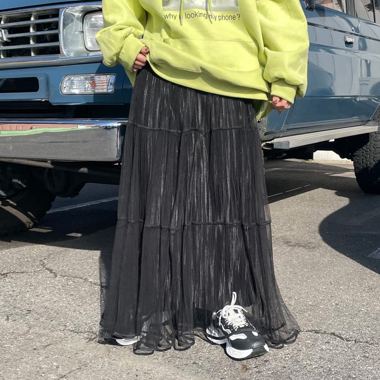 チュールラメプリーツスカート | non-hedge  | 詳細画像14 