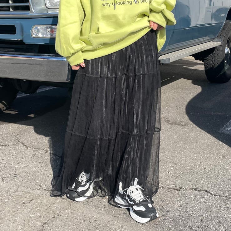 チュールラメプリーツスカート | non-hedge  | 詳細画像15 