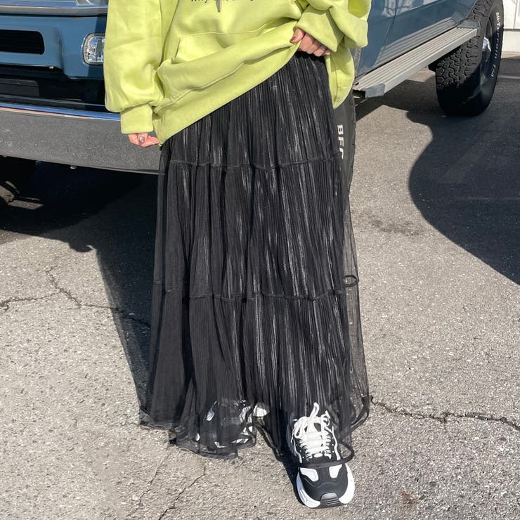 チュールラメプリーツスカート | non-hedge  | 詳細画像16 
