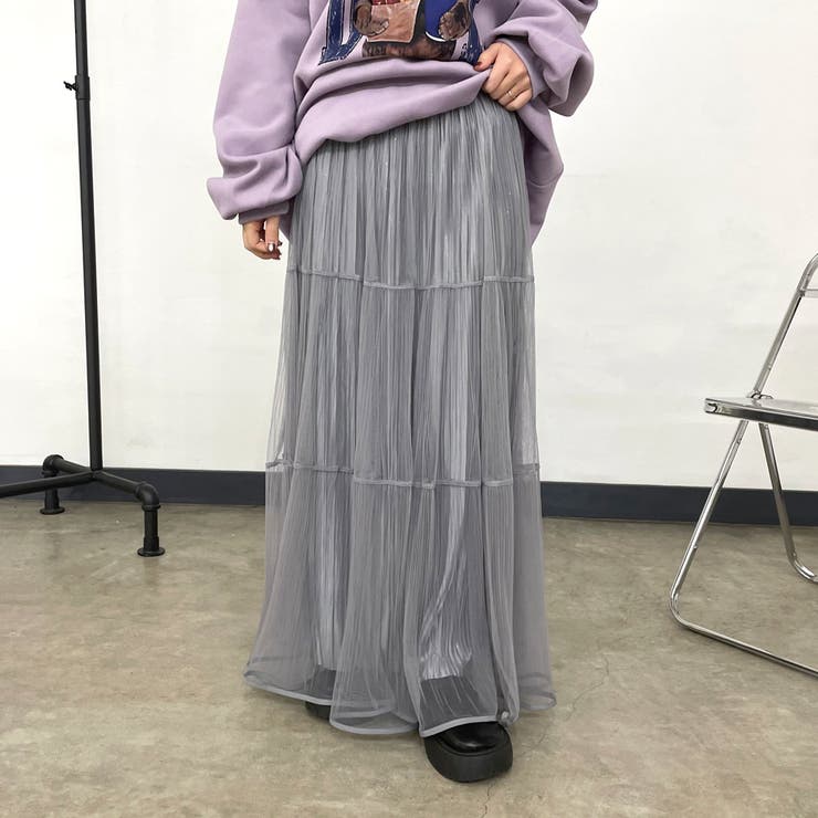 チュールラメプリーツスカート | non-hedge  | 詳細画像22 