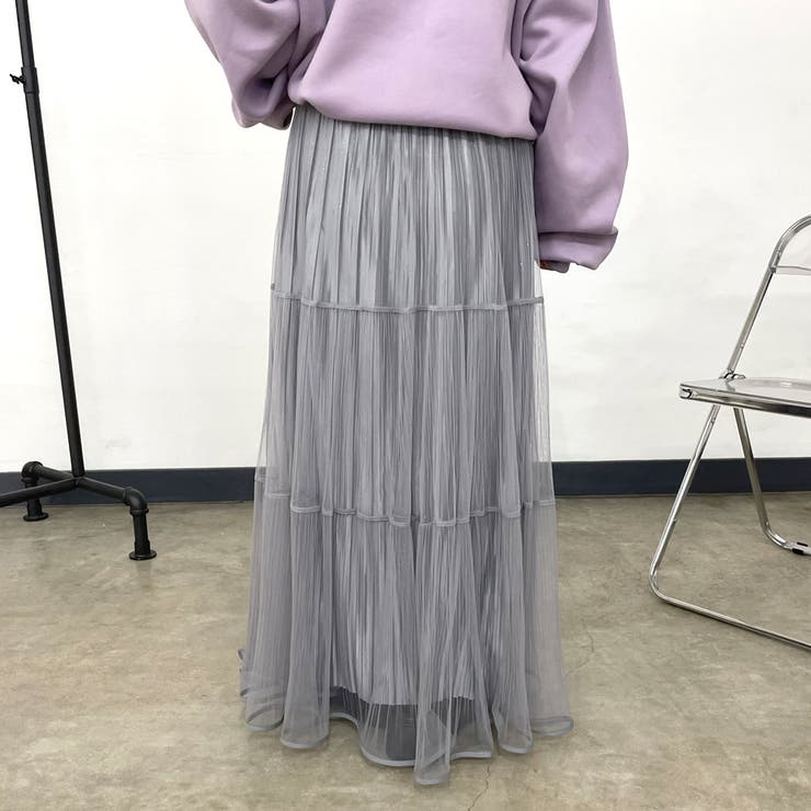 チュールラメプリーツスカート | non-hedge  | 詳細画像24 