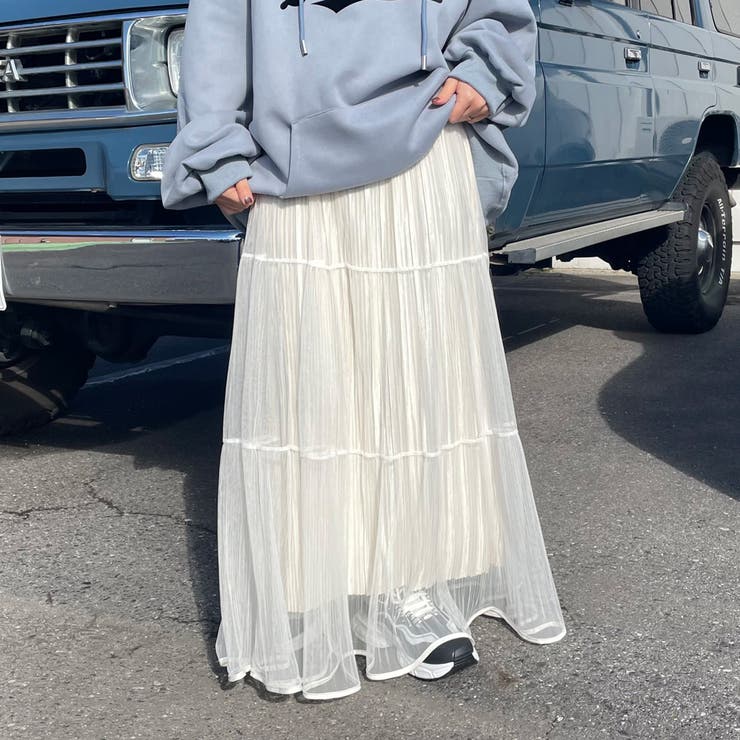 チュールラメプリーツスカート | non-hedge  | 詳細画像2 