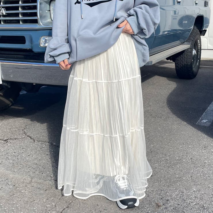 チュールラメプリーツスカート | non-hedge  | 詳細画像3 