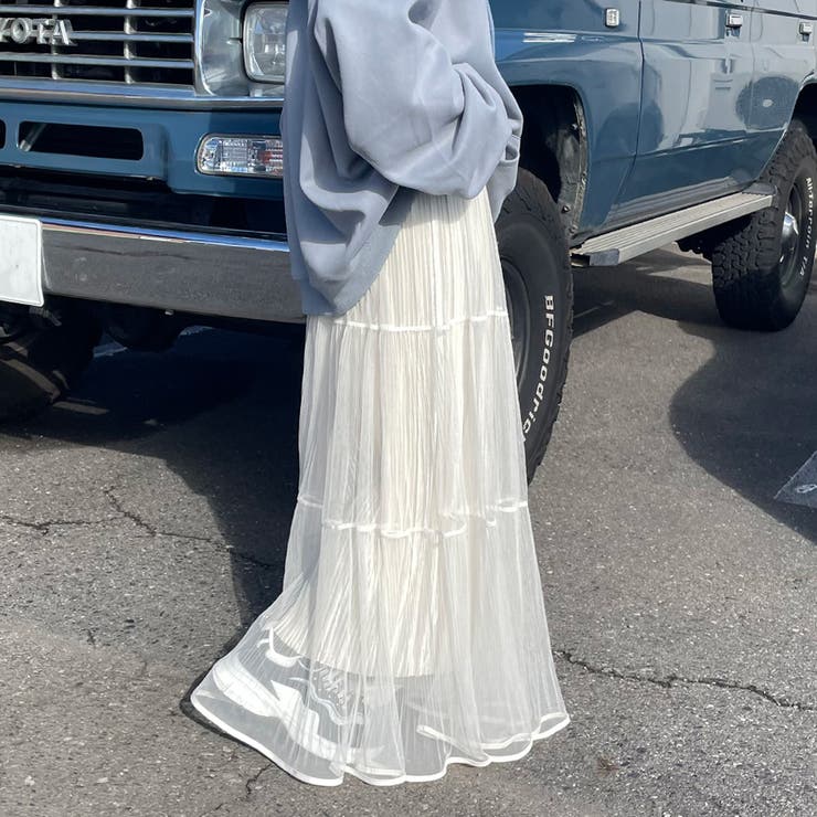 チュールラメプリーツスカート | non-hedge  | 詳細画像6 