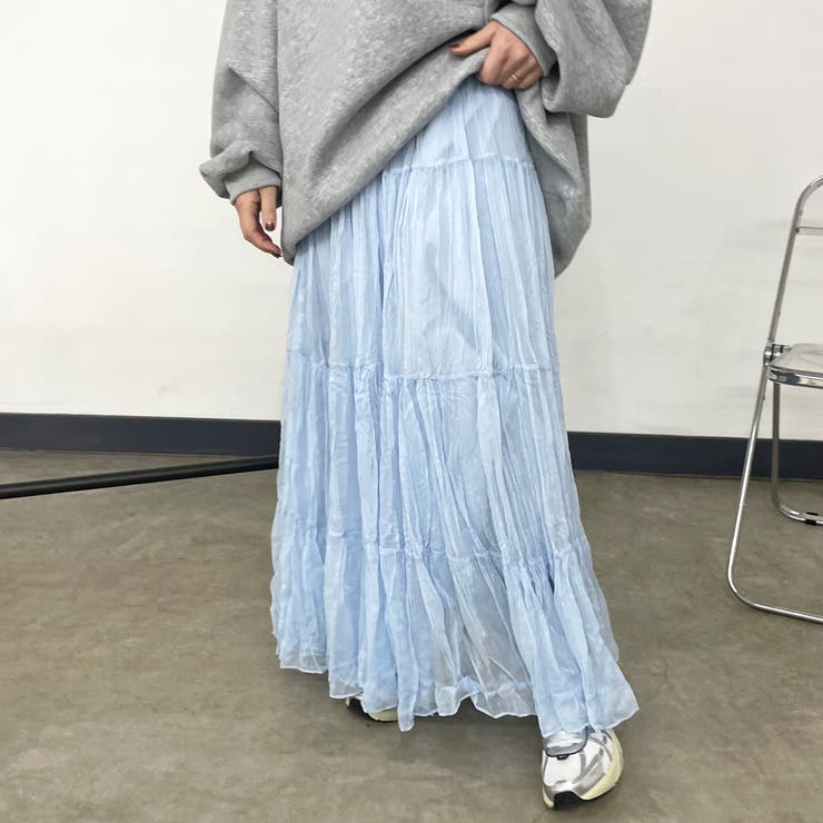 ブルー | ティアードスカート | non-hedge 