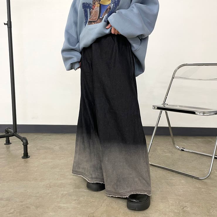 ブラック | グラデーションデニムパンツ | non-hedge 