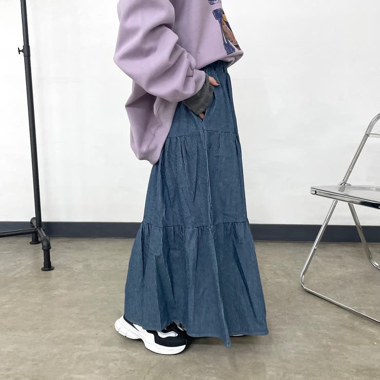 ヒッコリーティアードスカート | non-hedge  | 詳細画像6 