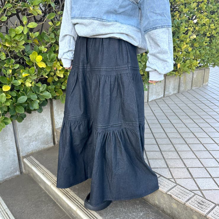デニムティアードスカート | non-hedge  | 詳細画像1 