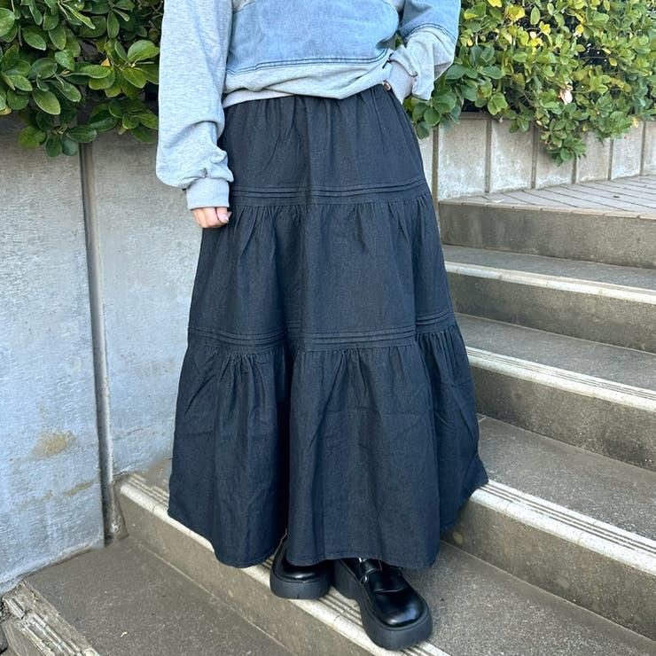 デニムティアードスカート | non-hedge  | 詳細画像3 