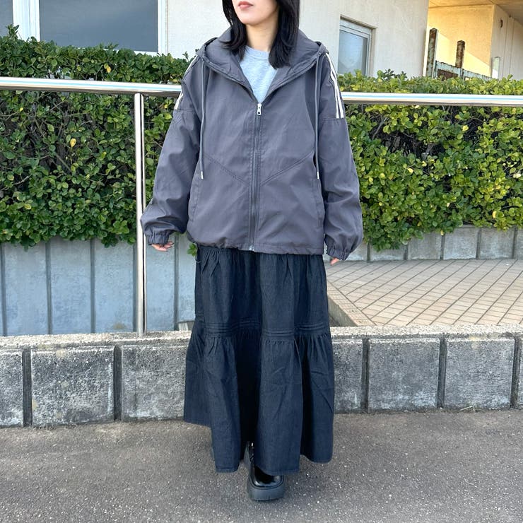 サイドラインフードブルゾン | non-hedge  | 詳細画像11 