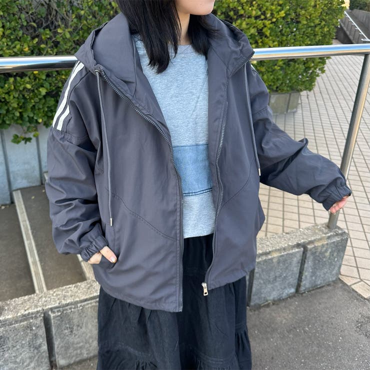 サイドラインフードブルゾン | non-hedge  | 詳細画像2 