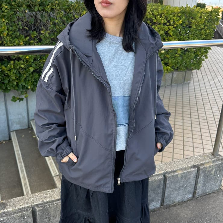 サイドラインフードブルゾン | non-hedge  | 詳細画像3 